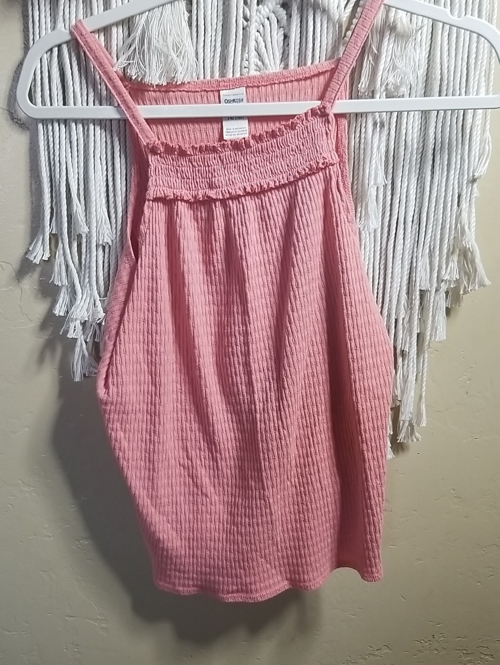 OshKosh B'gosh Textured Pink Halter Dress